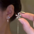 2022 Zircon Flower Stud Earrings Temperament Party Earing Women Fashion Jewelry Earrings