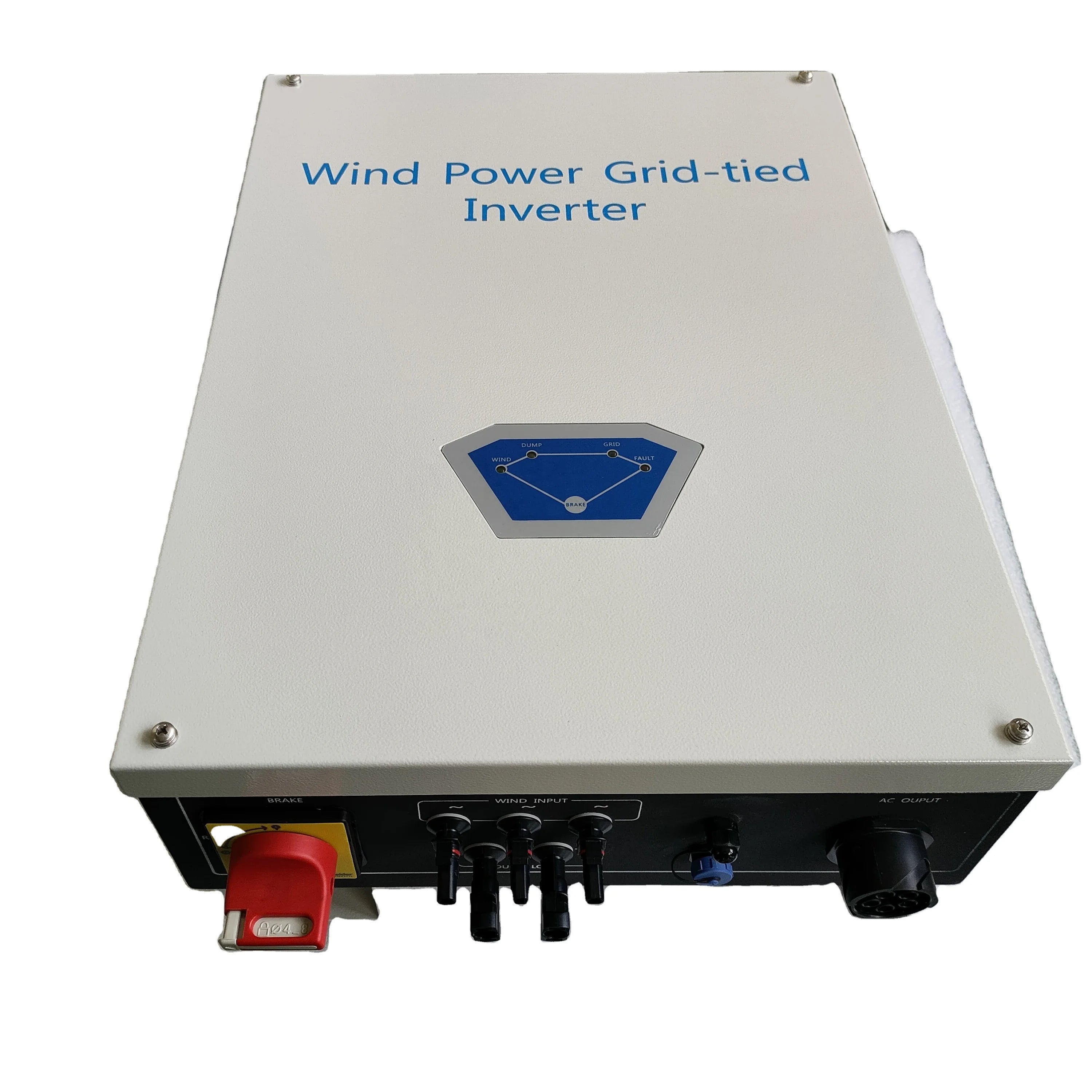 3KW / 5KW Single-phase 220V Three Phase 380V Wind Power Grid-tied Controller Inverter