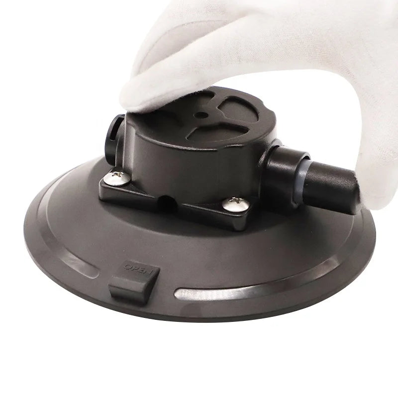 FSTE RC600 CE Certified Powerful 6" 150mm Manual Vacuum Aluminum Alloy Rubber Mounting Suction Cup Car Holder with Screw