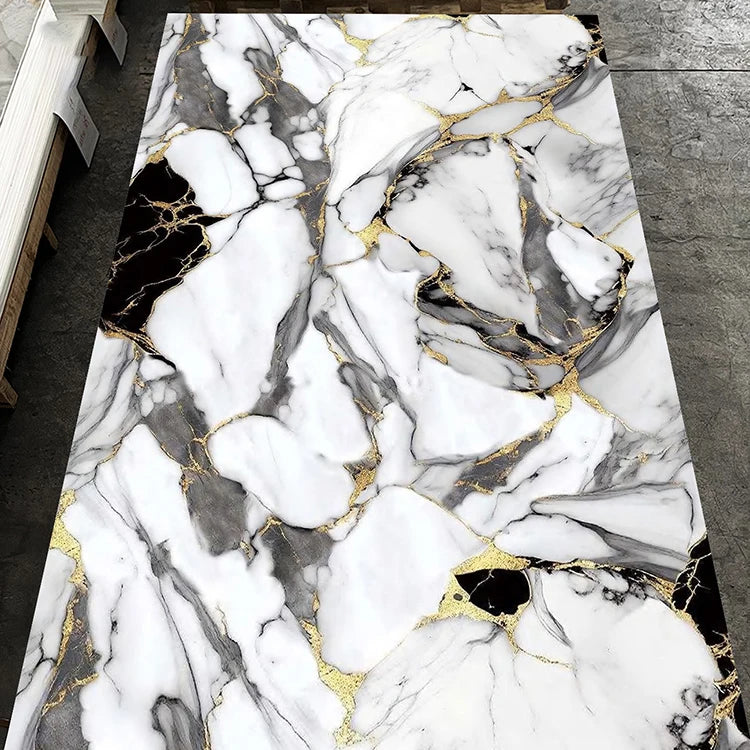 Wholesale Plastic Sheet 3d Marble PVC Board Alternative Imitation UV Marble Sheet 3mm Wall Pvc Marble Panel