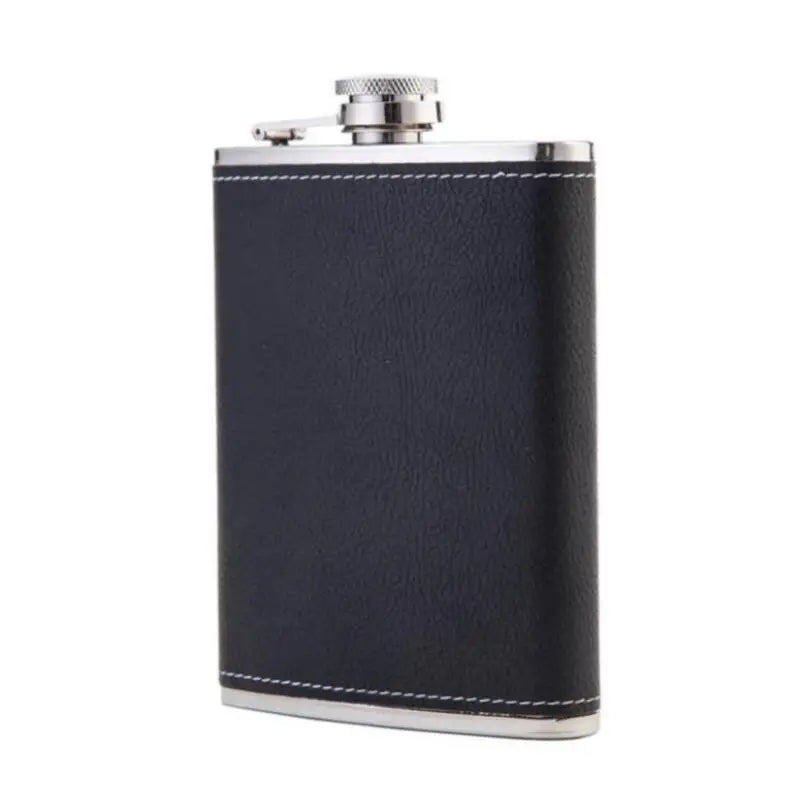 Wholesale Custom 8OZ Factory Direct Supply Stainless Steel Leather Hip Flask