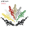 Black and White Multi-color Embroidered Lace Applique Dress Accessory Fabric Lace Patches Accessories DA011