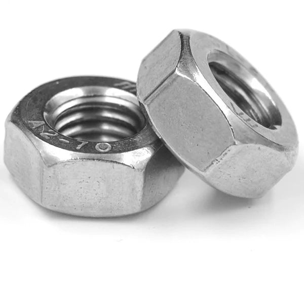 DIN 934 Heavy Duty Stainless Steel 304/316 Hexagonal Nut M3 M4 M6 M8 M12 Sizes Passivated Finish