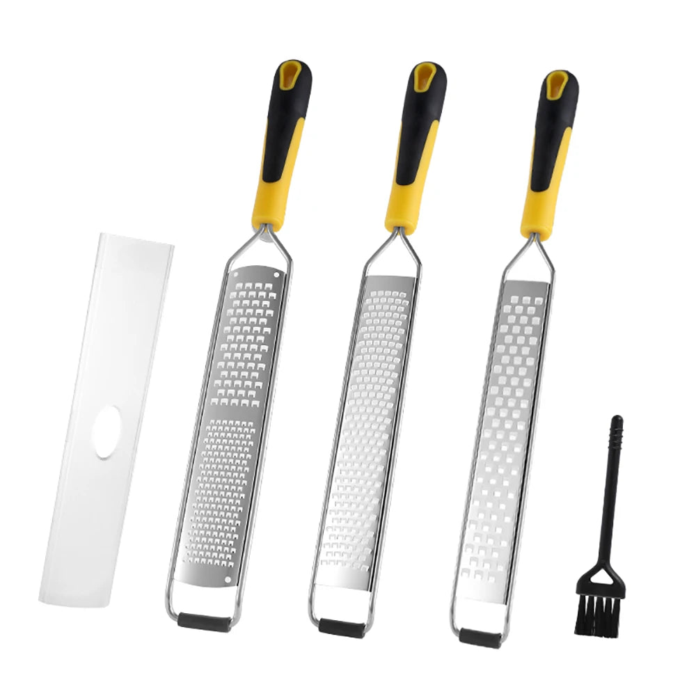 Manjia Cheese Grater Stainless Steel Lemon Zester Tool for Kitchen Handheld Chocolate Shredder