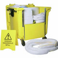 Oilspillpro HKITS900L-OOA 900L Oil & Fuel Wheeled Spill Kit with Oil Absorbent Pads for Workplace