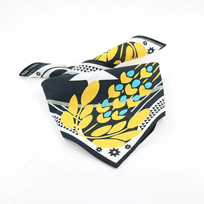 Custom Print Polyester Cotton Square Bandana Multicolor Head Scarf for Women Bandana