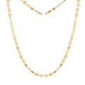 SC80 4MM Thick Polished Disc Yellow Gold Adjustable Size 925 Sterling Silver Choker Necklace for Women Jewelry