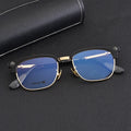 New High-End Luxury Custom Thick Titanium Gold to Create Super Stylish and Super High-Quality Square Glasses Carved Eyewear 2024
