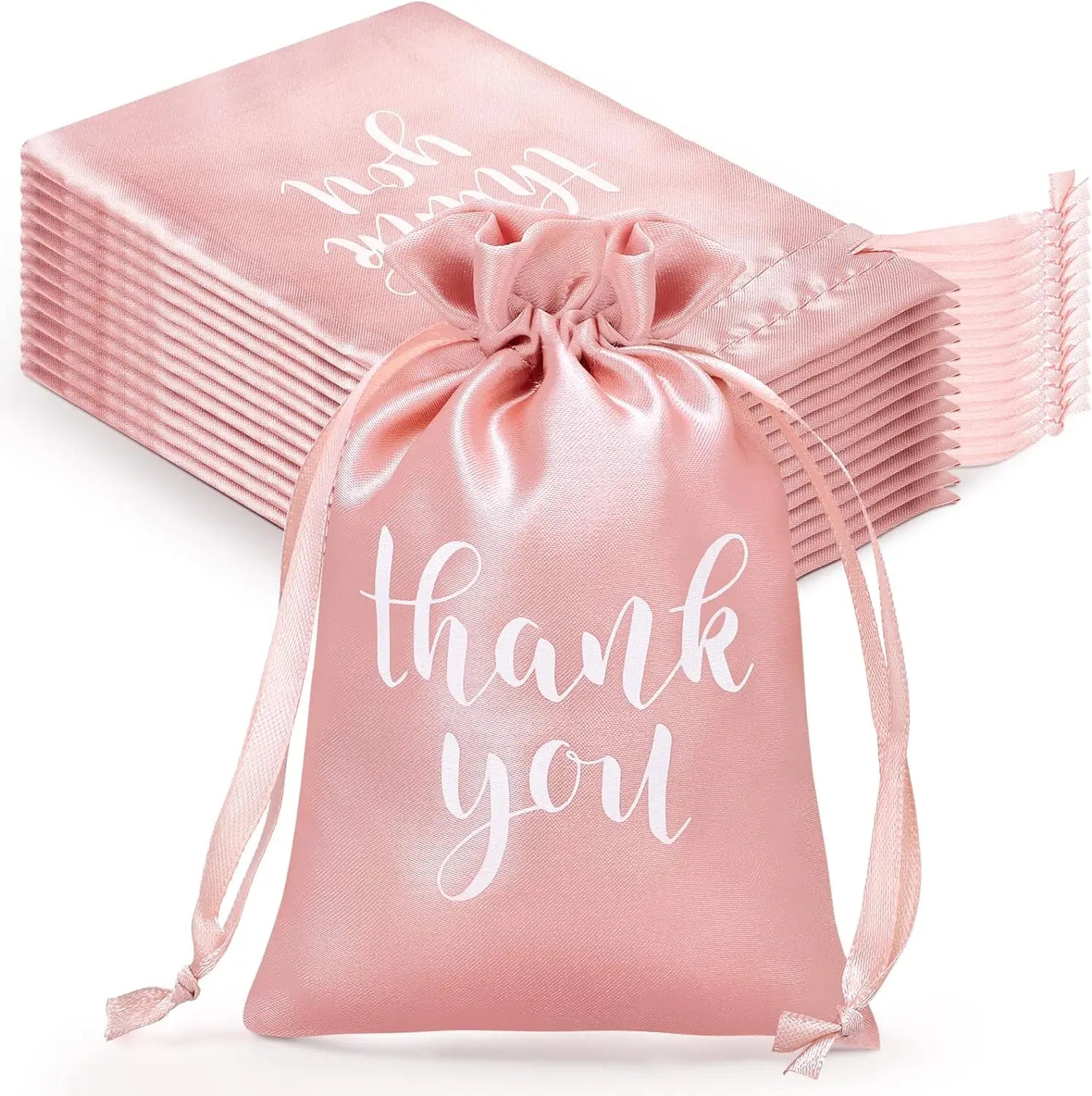 Satin Gift Pouch Jewelry Pouches Candy Bags for Wedding Bridal Shower Favor Bags Drawstring Bags