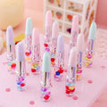 Novelty Girls Children Pens Custom logo Gift Liquid Lipstick Pen with Diamond