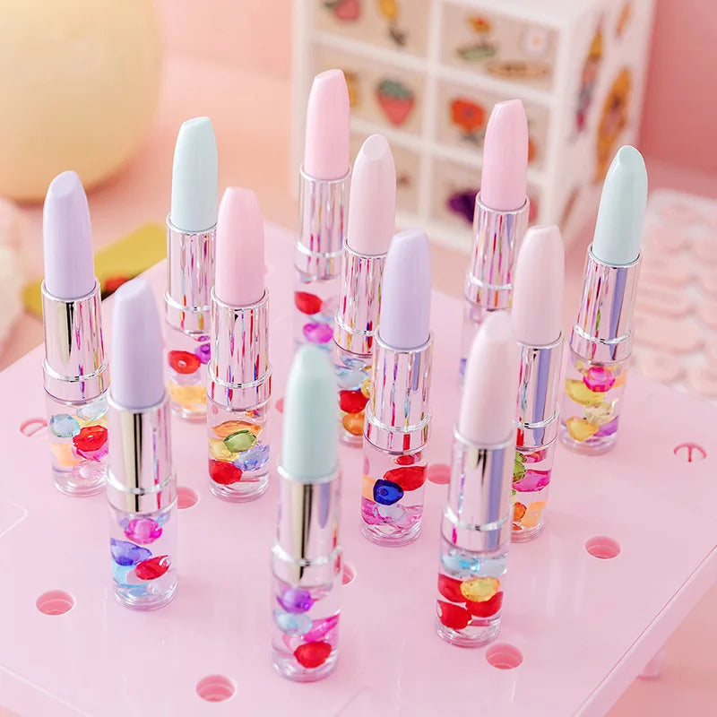 Novelty Girls Children Pens Custom logo Gift Liquid Lipstick Pen with Diamond