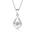 MN05 Luxury Fine Jewelry S925 Sterling Silver Heart Shaped 0.5Ct VVS Moissanite Pendant Necklace for Women and Girlfriends