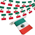 Custom Mexican Mexico Bunting Flags Small String Banner Pennant Digital Printing Techniques Promotional Mexican Bunting Product