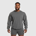 OEM 360g Fleece Solid Winter Die Dye Acid Washed Regular Fit Plus Size Mens Gradient Sweaters & Sweatshirt Crew Neck Custom Logo