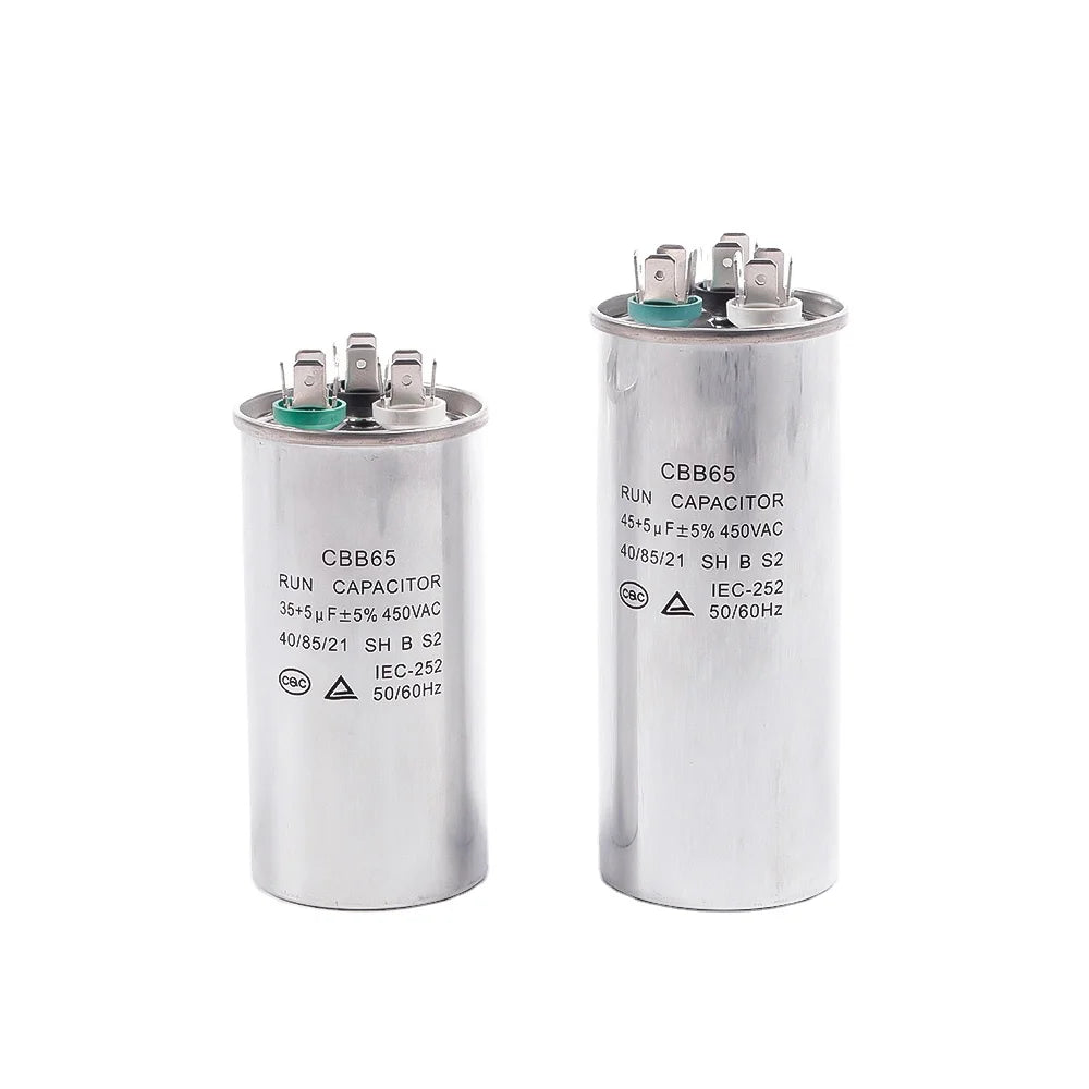 AC Capacitor CBB65R -1  50uf 55uf 60uf capacitors wholesale Air Conditioning Compressor