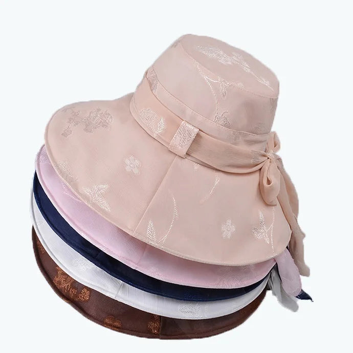 Wholesale Spring and Summer Fashion Sun Shade Decoration Strap Bow Knot Fisherman Fashion Hats
