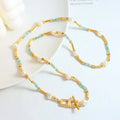 Delicate Luxury Freshwater Pearl Stainless Steel Ot Style Necklace for Women Jewelry
