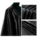 PFAS FREE Animal Pattern Designer Crocodile Skin Embossed Faux Pu Leather for Garment