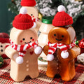350ml Gingerbread Man Plastic Bottle Milk Tea Drink Juice Plastic Bottle 12oz