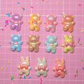 Cute Mini Cartoon Bow Rabbit Bear Series Flat Back Resin Cabochons Scrapbooking DIY Jewelry Craft Decoration Accessories