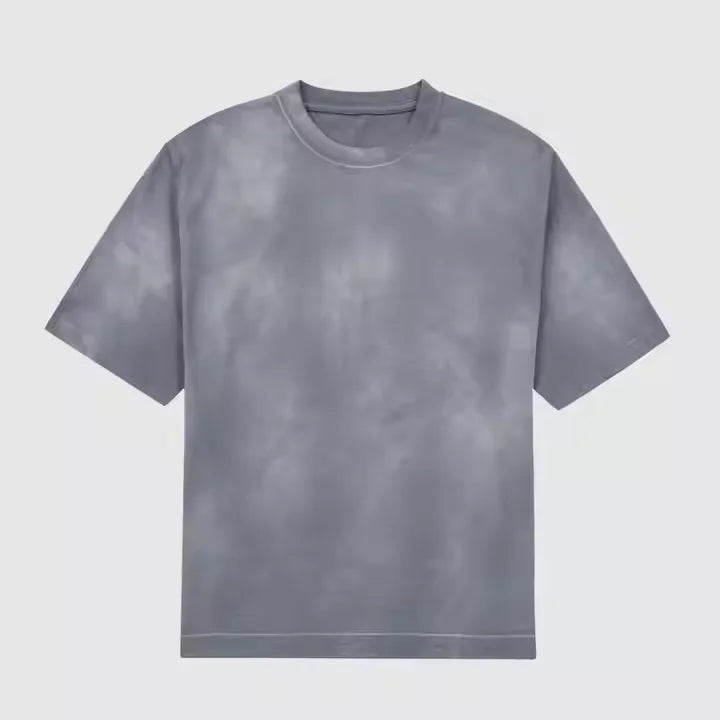2025SS High Quality Factory Price Acid Wash T-Shirt Oversized Custom 250 Gsm Plain Men'S Vintage T-Shirt