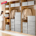 More Durable Cloth Box Storage With Handle Ramie Cotton Fabric Clothes Storage Boxes for Bedroom
