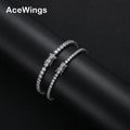 SH001  3mm 4mm  925 Sterling Silver  Tennis Chain 1 Row Bracelet  Hip Hop Bling  Bling  Jewelry