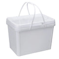 Wholesale Size 1.5L-25L Square Rectangle Plastic White Container PP Bucket With Lid