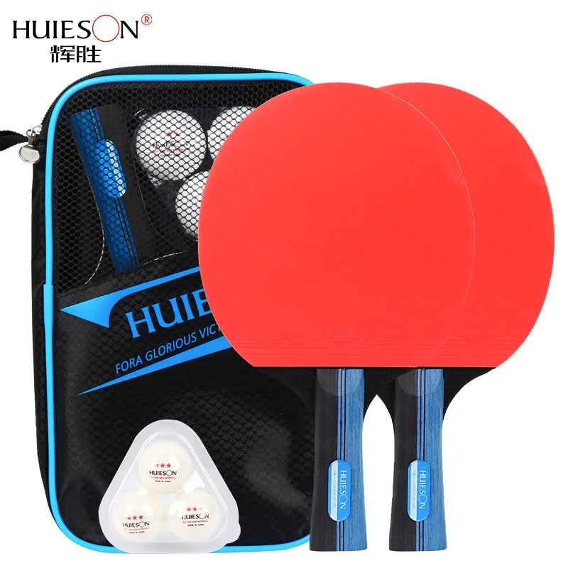 HUISON S300 Table Tennis Racket Set  Factory Direct Sale ITTF Certified Rubber Material for Training Table Tennis BAT