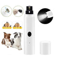 USB Rechargeable Electric Pet Nail Grinder With LED Light Automatic Nail Cutter for Cats and Dogs Grooming Pet Nail Clippers