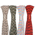LECHIKE 100feet 4mm Double Layer Plastic Paracord 7strands Parachute Cord Braided Camping Rope Hiking Portable Bracelet