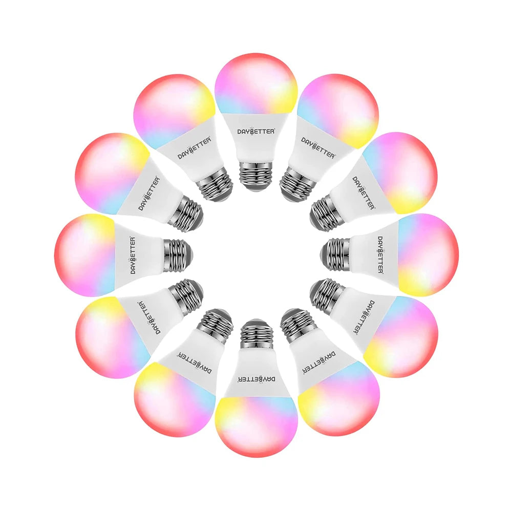 Hot Alexa and Google Home Assistant Daybetter 12 Pack App Wifi Control Lights 9w LED Smart Bulb