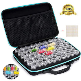 Diamond Painting Storage Case Beads Organizer Box Accessories Tool 60 Grids Container Jars for Embroidery DIY Art Craft