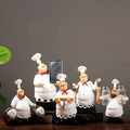 Resin Restaurant Chef Shaped Cartoon Toothpick Holder Bottle Opener Salt Jar Home Kitchen Ornament Figurine Welcome Table Decor