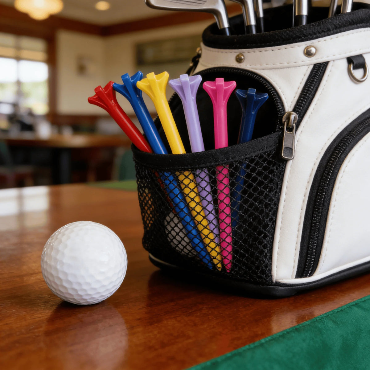 Golf Tees - Five-Claw Plastic Ball Holder Tee Durable Golf Accessories in Bulk for Driving Range & Practice