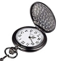 Custom Logo Old Quartz Pocket Watches Chains to My Son Words Vintage Mechanical Pocket Watch