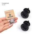 2pcs/pair Black Color  Metal Guitar Strap Pin Button Strap Locks Pins for Guitar Ukulele Longteam AS-022