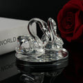 Shinning Couple Crystal Glass Swan Wedding Guest Gifts
