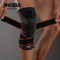 JINGBA Dropshipping  Knee Brace Patella Protector for Powerlifting Basketball Volleyball Sports Knee Support Strap