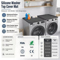 Custom Logo Waterproof Top Cover Pad Non Slip Washer Dryer Top Protector Mat Silicone Mat