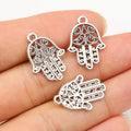 15pcs 20x15mm Charms Hamsa Palm Protection Antique Making Pendant Fit Vintage Tibetan Silver Plated BronzeDIY Bracelet Necklace