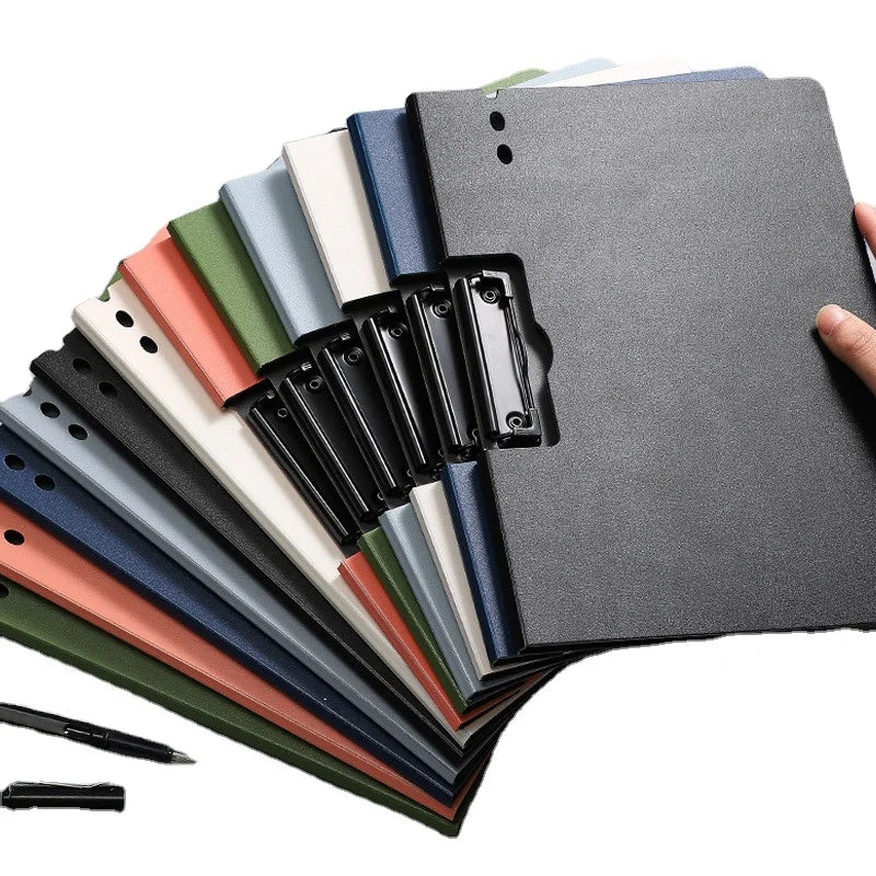 Foldable Plastic File Clipboard Folder A4 Letter Size Clipboard Folder with Cover 360 Degree Flip Writing Board Clip Board