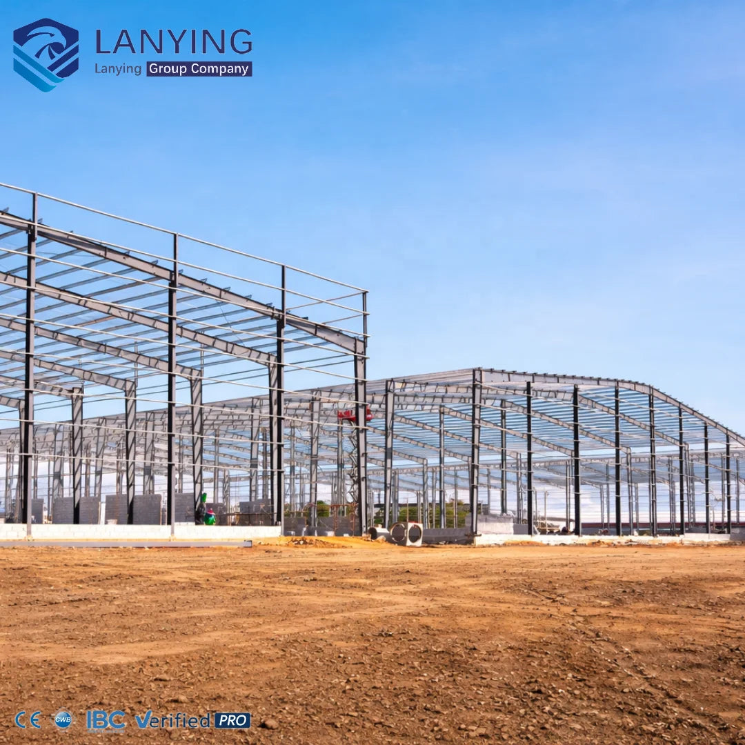 Hot Galvanized Q345 H Section Steel Structure Building Detachable Prefabricated Workshop Warehouse Supermarket/Mall Use 121+mph