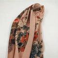 Splendid Floral Sudanese Toub Hijab Muslim Malaysia Ladies Hijabs Dyed Printed Scarf Women Polyester Soft Smooth Feeling Summer