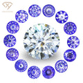 Xingyue Unique Design Synthetic Loose Stones 1ct 6.5mm Portuguese Rose Old European Fancy Cut Moissanite with GRA Certificate