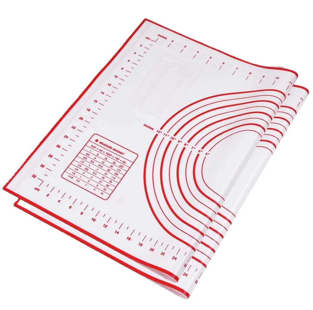 Extra Large Thick Non Stick Silicone Pastry Mat Baking Mat with Measurement