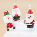 Factory Price Classic Christmas Santa Claus Shaped Birthday Cake Candles for Home and Kids Party New Year Decoration