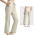Women High Waist Straight-legged Pants Tummy Control Casual Wear Loose Yoga Pants