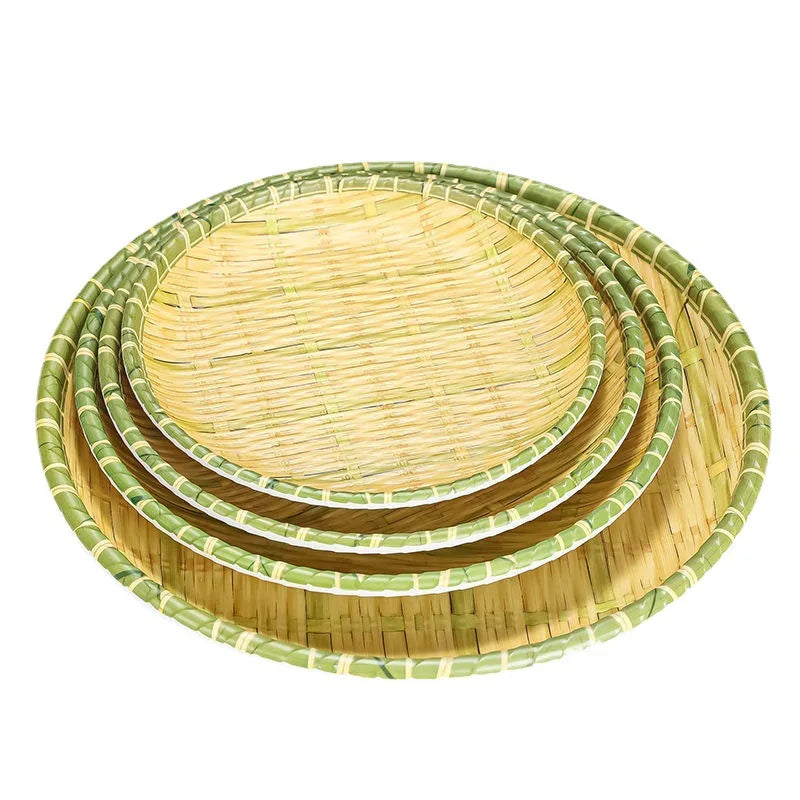 New Bamboo Style Wholesale Melamine Plates Hot Selling USA Restaurant Melamine Plastic Plates