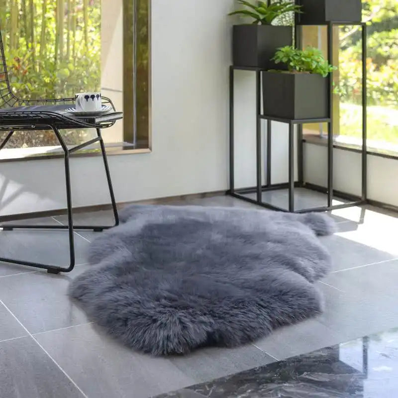 Sample Support 100% Australian Sheepskin Rug High Density OEKO-TEX Carpet Plain Style for Home Car Living Room Area Rugs Sets